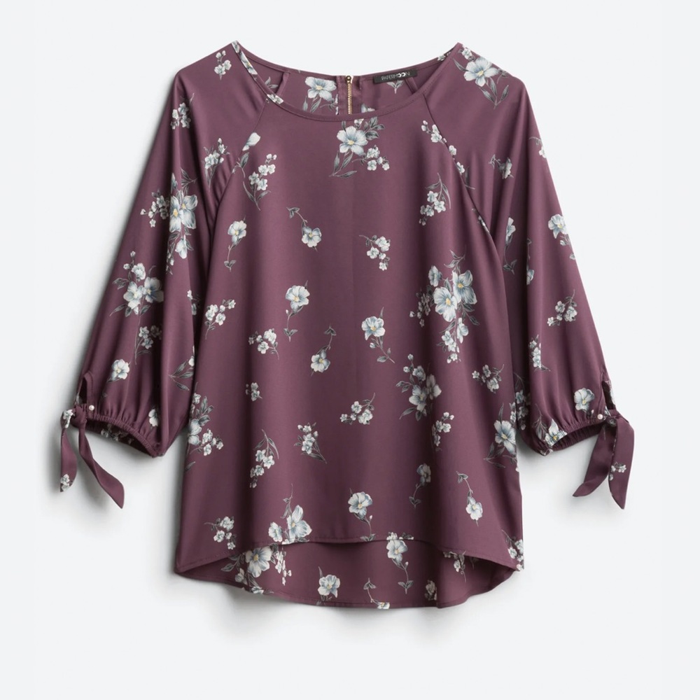 Papermoon Purple Floral Blouse